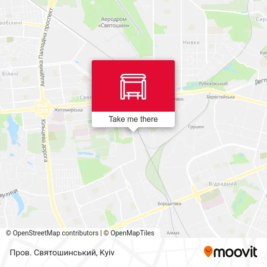 Пров. Святошинський map