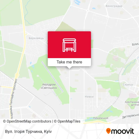 Карта Вул. Ігоря Турчина