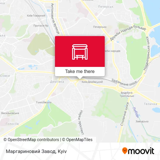 Карта Маргариновий Завод