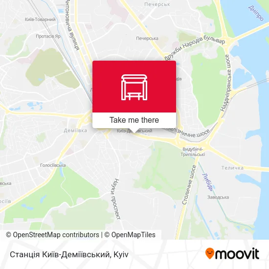 Станція Київ-Деміївський map
