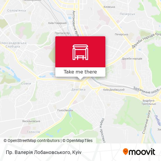 Пр. Валерія Лобановського map