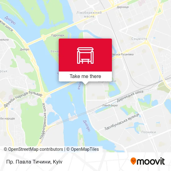 Карта Пр. Павла Тичини
