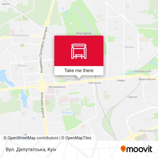 Карта Вул. Депутатська