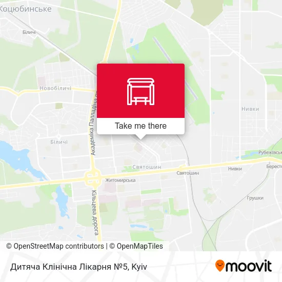 Карта Дитяча Клінічна Лікарня №5