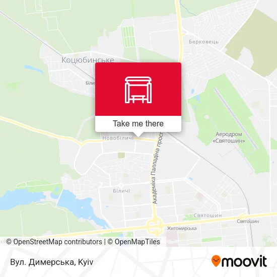 Карта Вул. Димерська