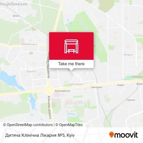 Карта Дитяча Клінічна Лікарня №5
