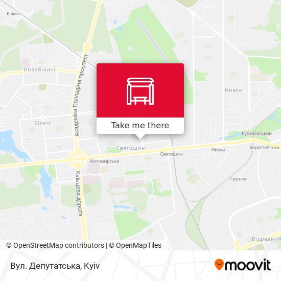 Вул. Депутатська map