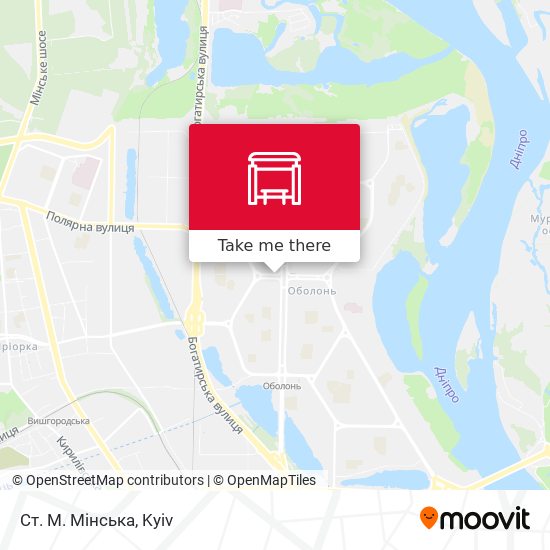 Ст. М. Мінська map