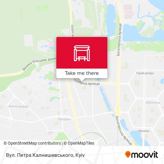 Вул. Петра Калнишевського map