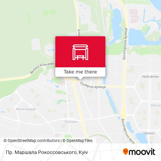 Пр. Маршала Рокоссовського map