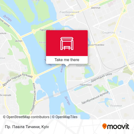 Карта Пр. Павла Тичини