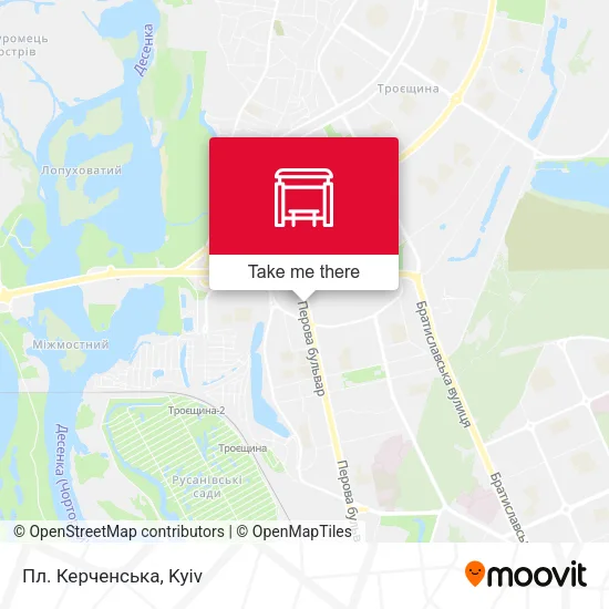 Карта Пл. Керченська