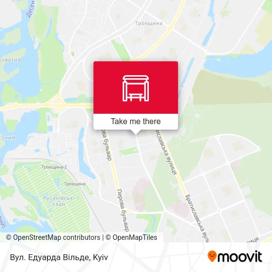 Карта Вул. Едуарда Вільде