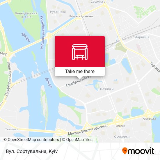 Карта Вул. Сортувальна