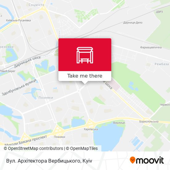 Вул. Архітектора Вербицького map