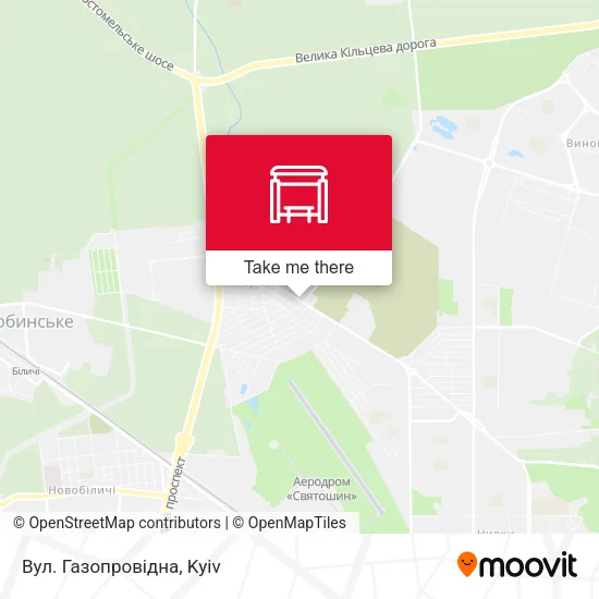 Вул. Газопровідна map