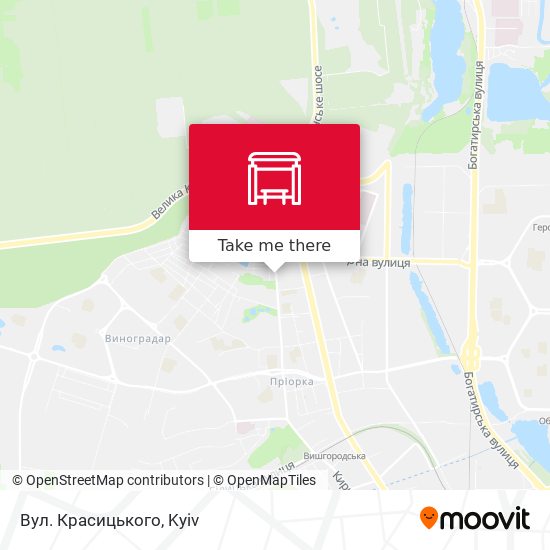 Вул. Красицького map