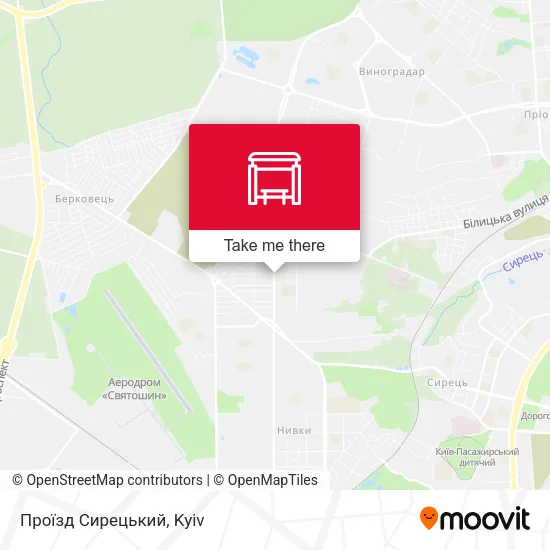 Проїзд Сирецький map