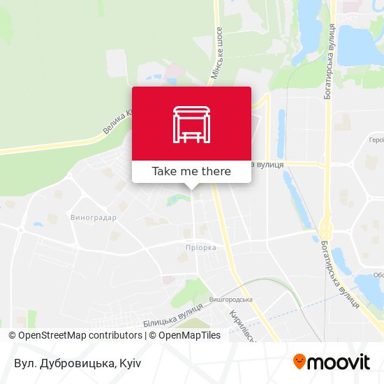 Вул. Дубровицька map