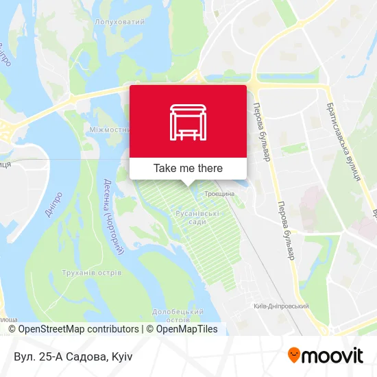 Карта Вул. 25-А Садова