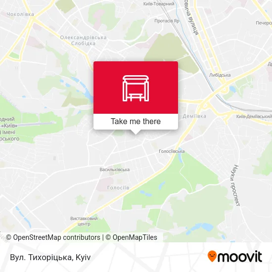 Карта Вул. Тихоріцька