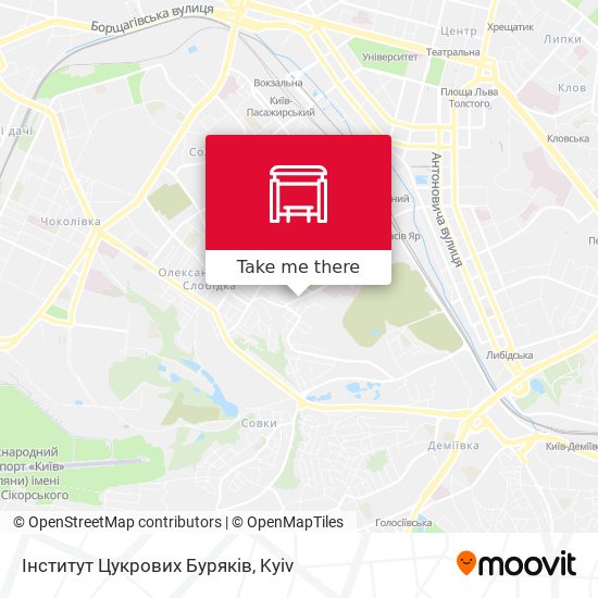 Інститут Цукрових Буряків map