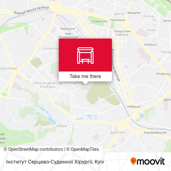 Карта Інститут Серцево-Судинної Хірургії