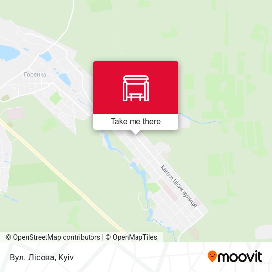 Карта Вул. Лісова