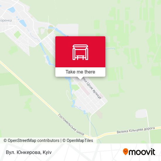 Карта Вул. Юнкерова