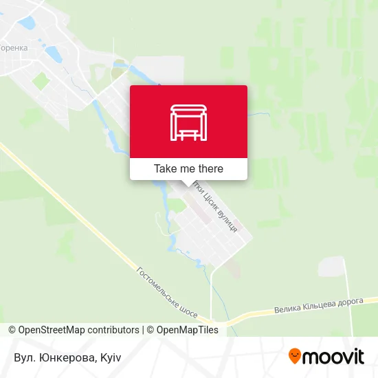 Карта Вул. Юнкерова