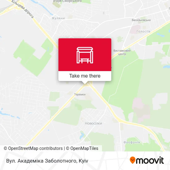 Карта Вул. Академіка Заболотного