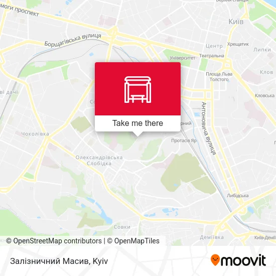 Карта Залізничний Масив