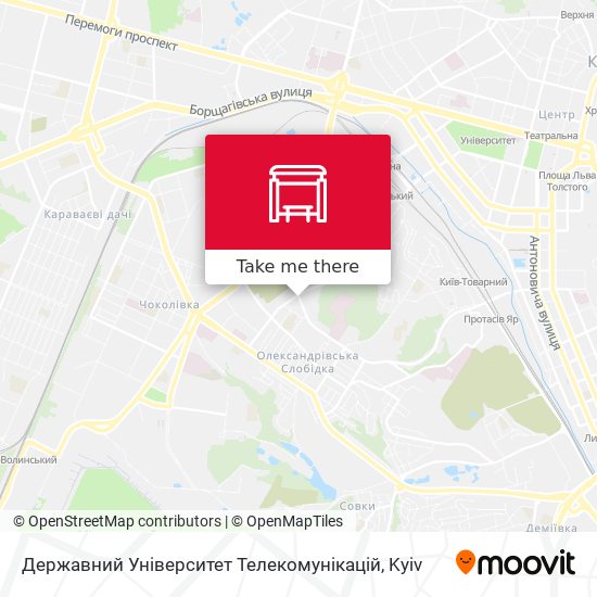 Державний Університет Телекомунікацій map