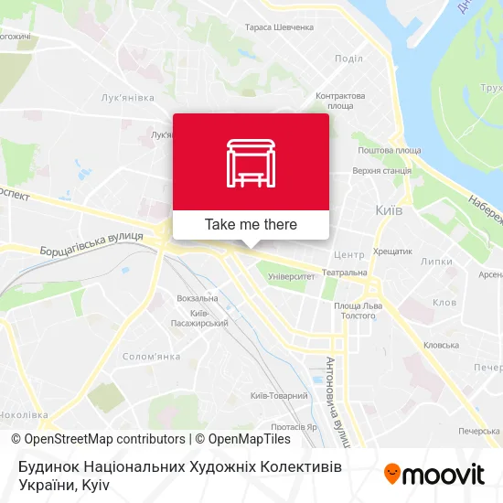 Карта Будинок Національних Художніх Колективів України