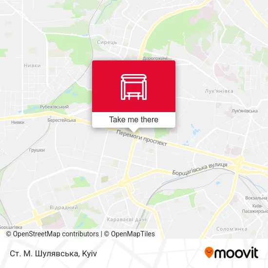 Карта Ст. М. Шулявська