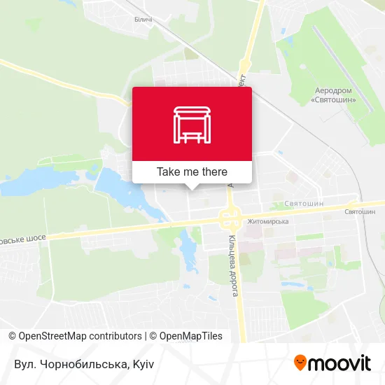 Карта Вул. Чорнобильська