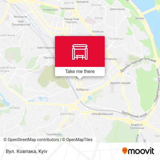 Вул. Ковпака map