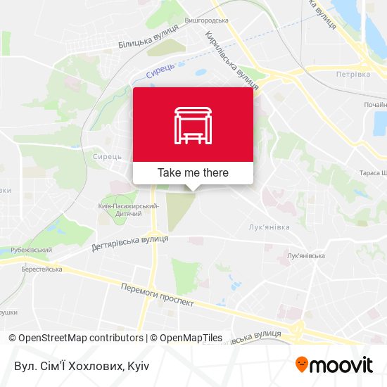 Вул. Сім'Ї Хохлових map