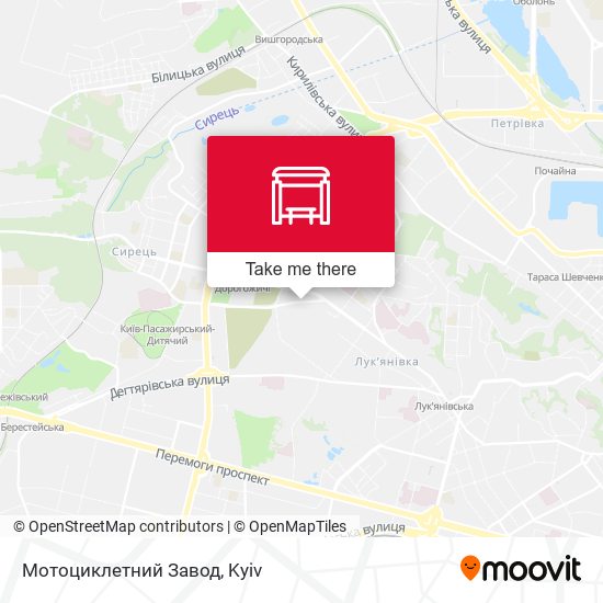 Карта Мотоциклетний Завод