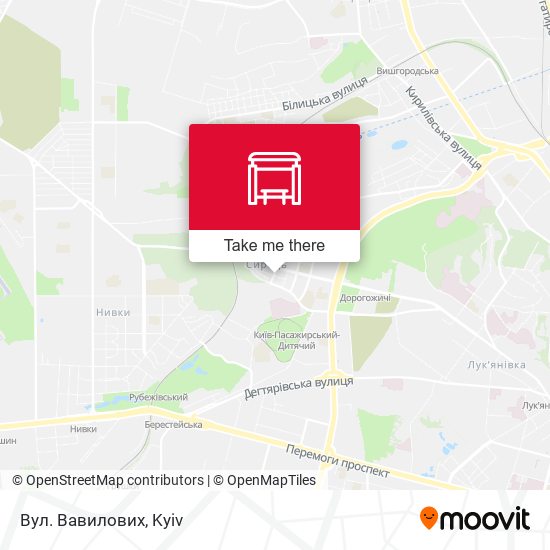 Вул. Вавилових map