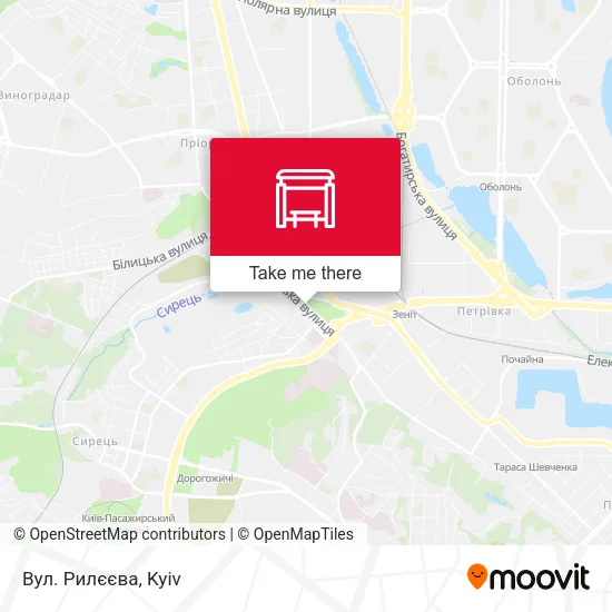 Карта Вул. Рилєєва