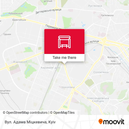 Карта Вул. Адама Міцкевича