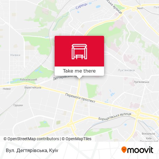 Вул. Дегтярівська map