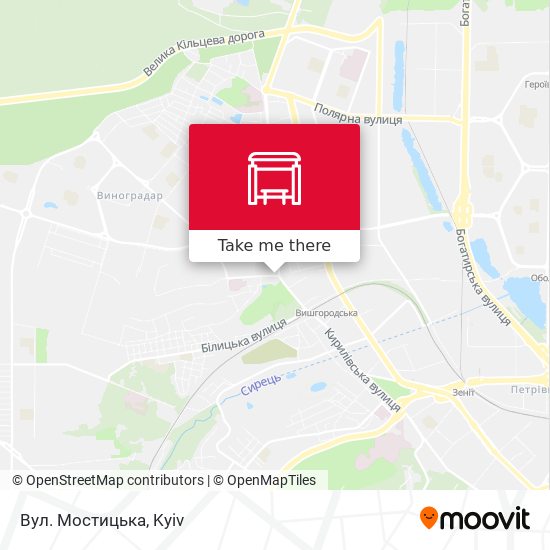 Вул. Мостицька map