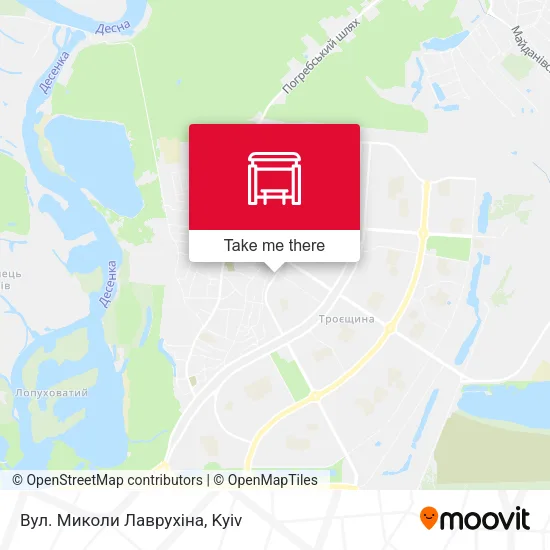 Карта Вул. Миколи Лаврухіна