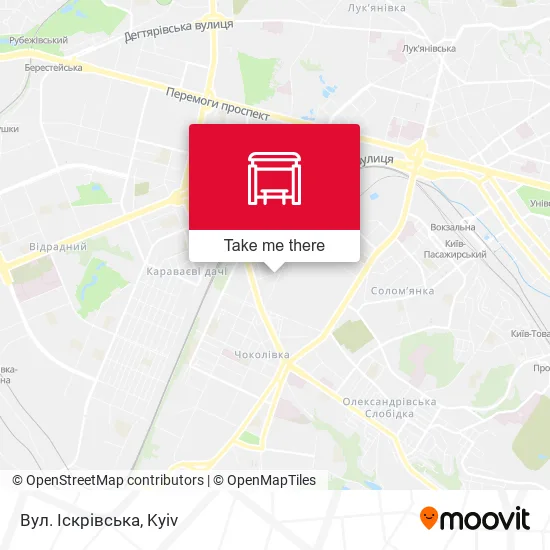 Карта Вул. Іскрівська