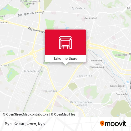 Вул. Козицького map