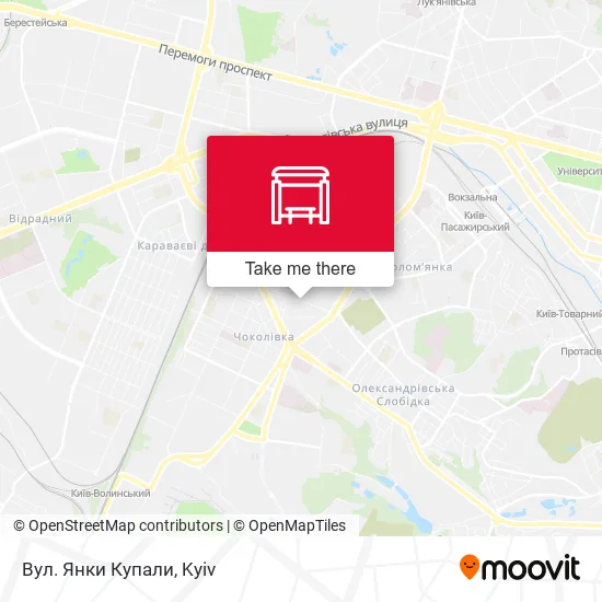 Карта Вул. Янки Купали