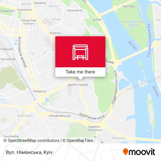 Карта Вул. Німанська