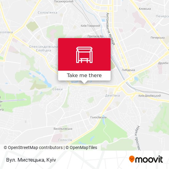 Вул. Мистецька map